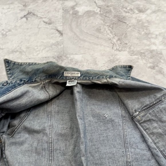 Vintage Guess Georges Marciano‎ Denim Jean Jacket Mens Size Large 80s Big Logo - Picture 4 of 12
